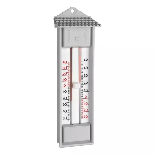 Thermometer min/max grijs 